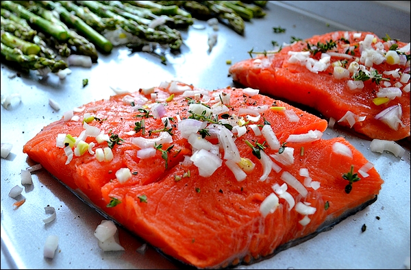 photo - salmon dinner